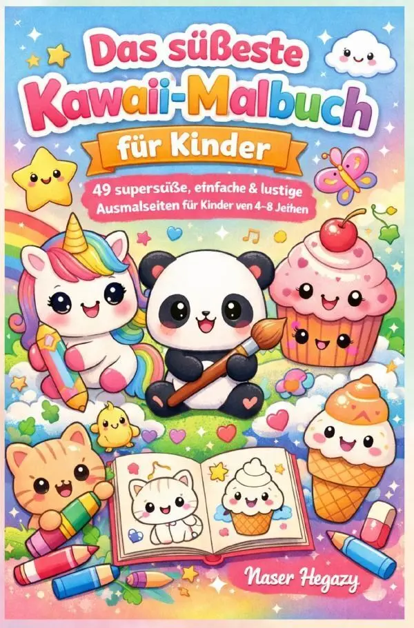 Cover: 9783565464227 | Das süßeste Kawaii-Malbuch für Kinder | Naser Hegazy | Taschenbuch