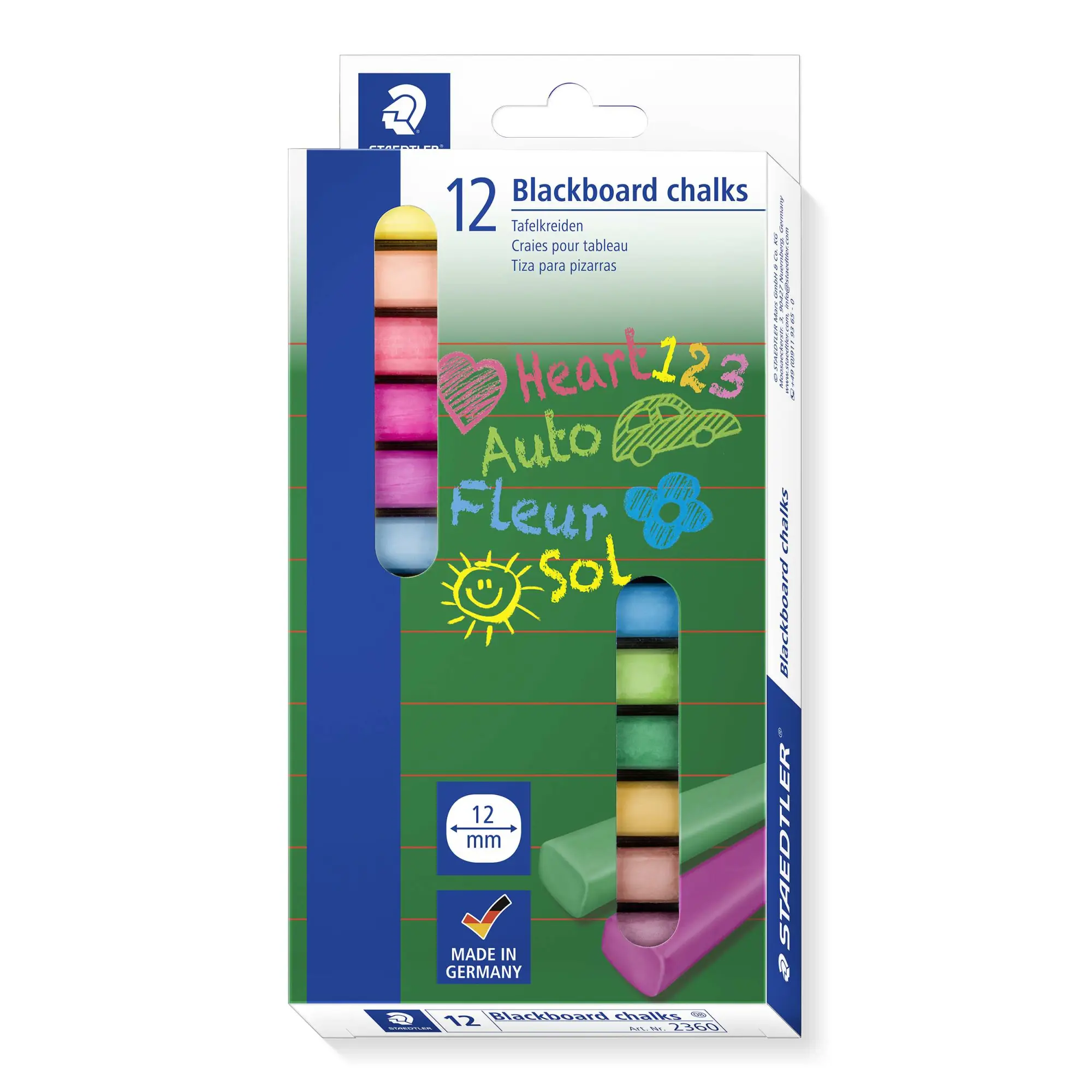 Cover: 4006608204327 | STAEDTLER Wandtafelkreide 12er Set | 2360 | 2024 | STAEDTLER