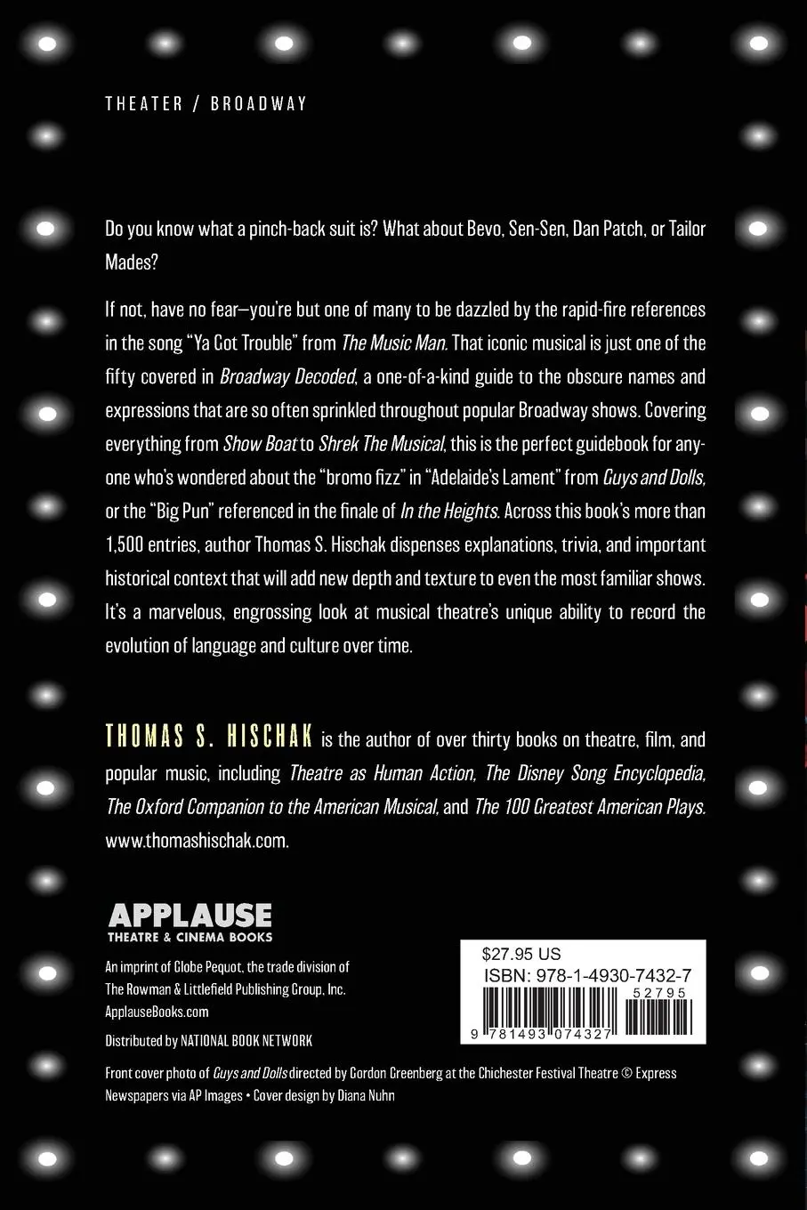 Rückseite: 9781493074327 | Broadway Decoded | Musical Theatre's Forgotten References | Hischak
