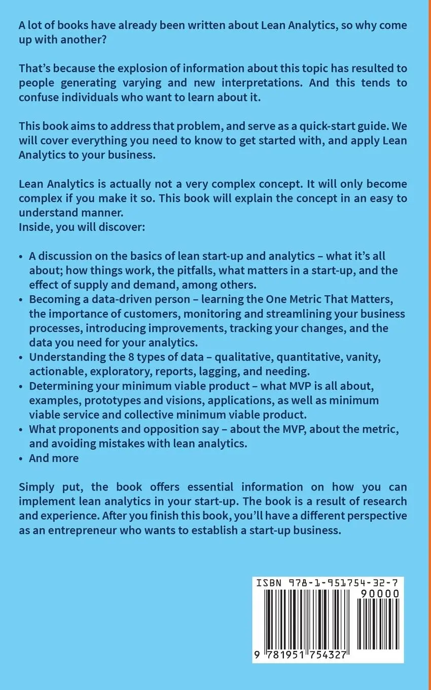 Rückseite: 9781951754327 | Lean Analytics | Greg Caldwell | Taschenbuch | Kartoniert / Broschiert
