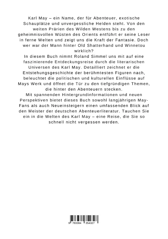 Bild: 9783384354327 | Die Welten des Karl May | Roland Simmel | Taschenbuch | 320 S. | 2024