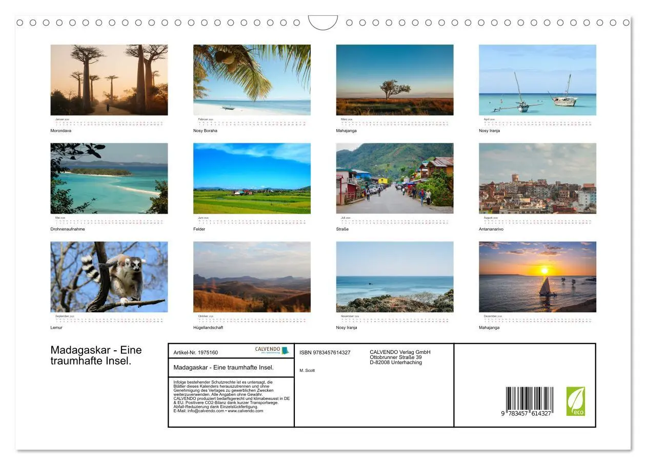 Bild: 9783457614327 | Madagaskar - Eine traumhafte Insel. (Wandkalender 2026 DIN A3...