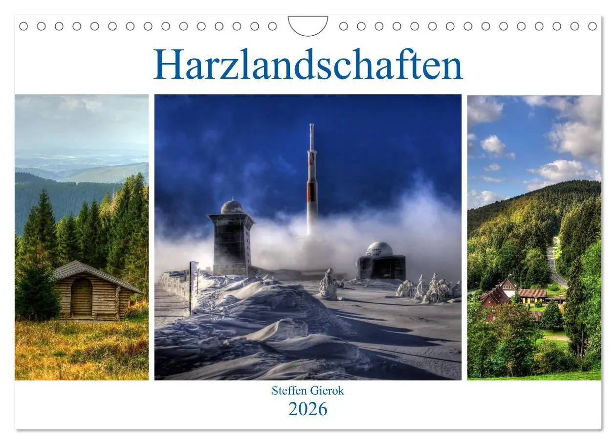 Cover: 9783516184327 | Harz Landschaften (Wandkalender 2026 DIN A4 quer), CALVENDO...