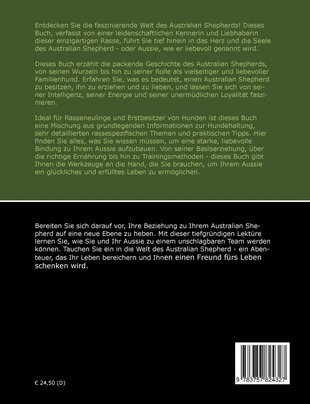 Rückseite: 9783757824327 | Traumrasse: Australian Shepherd | Susanne Verkhoff | Taschenbuch