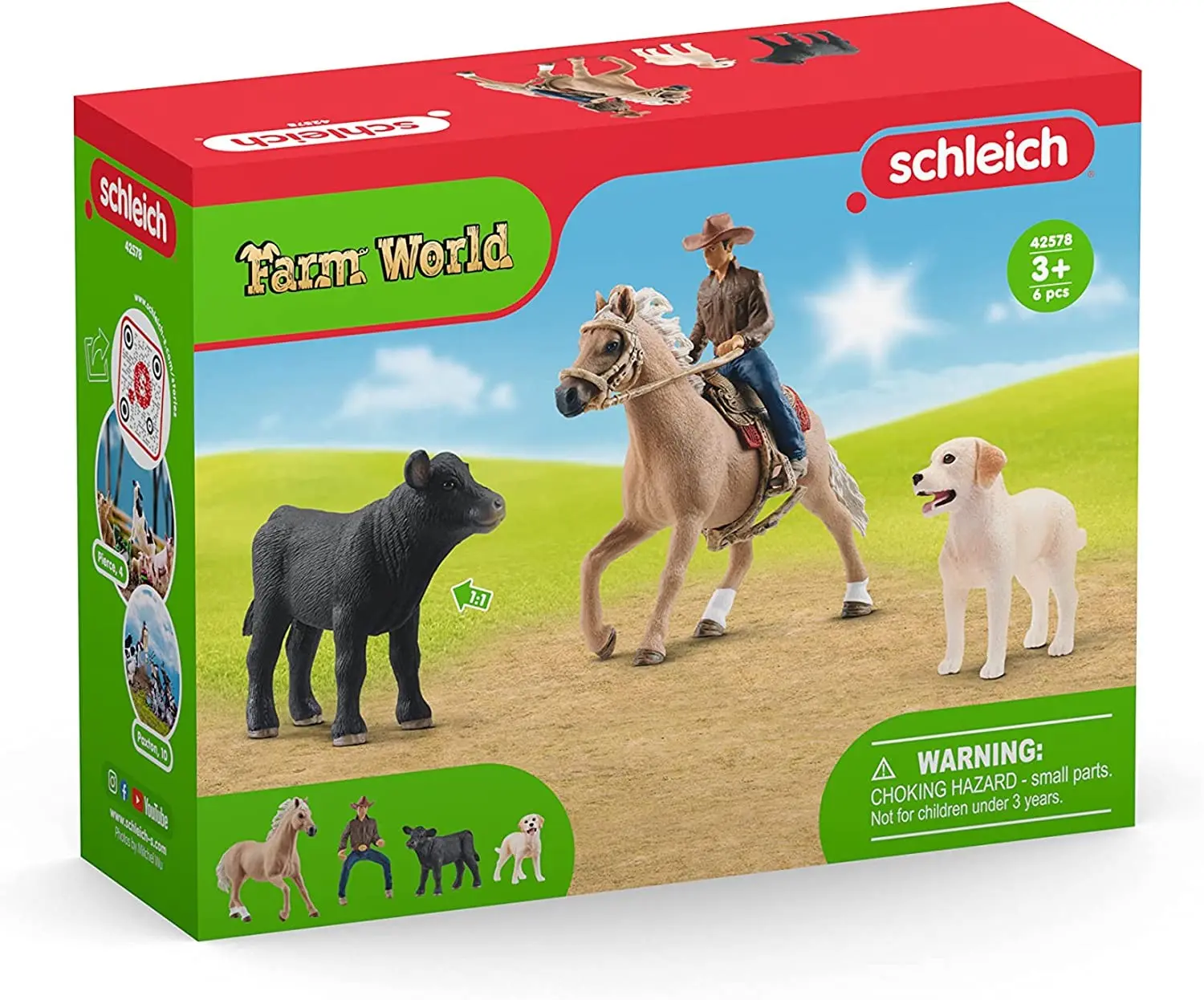 Cover: 4059433474427 | Schleich 42578 - Farm World, Westernreiten, Spielset, 6-teilig | 42578