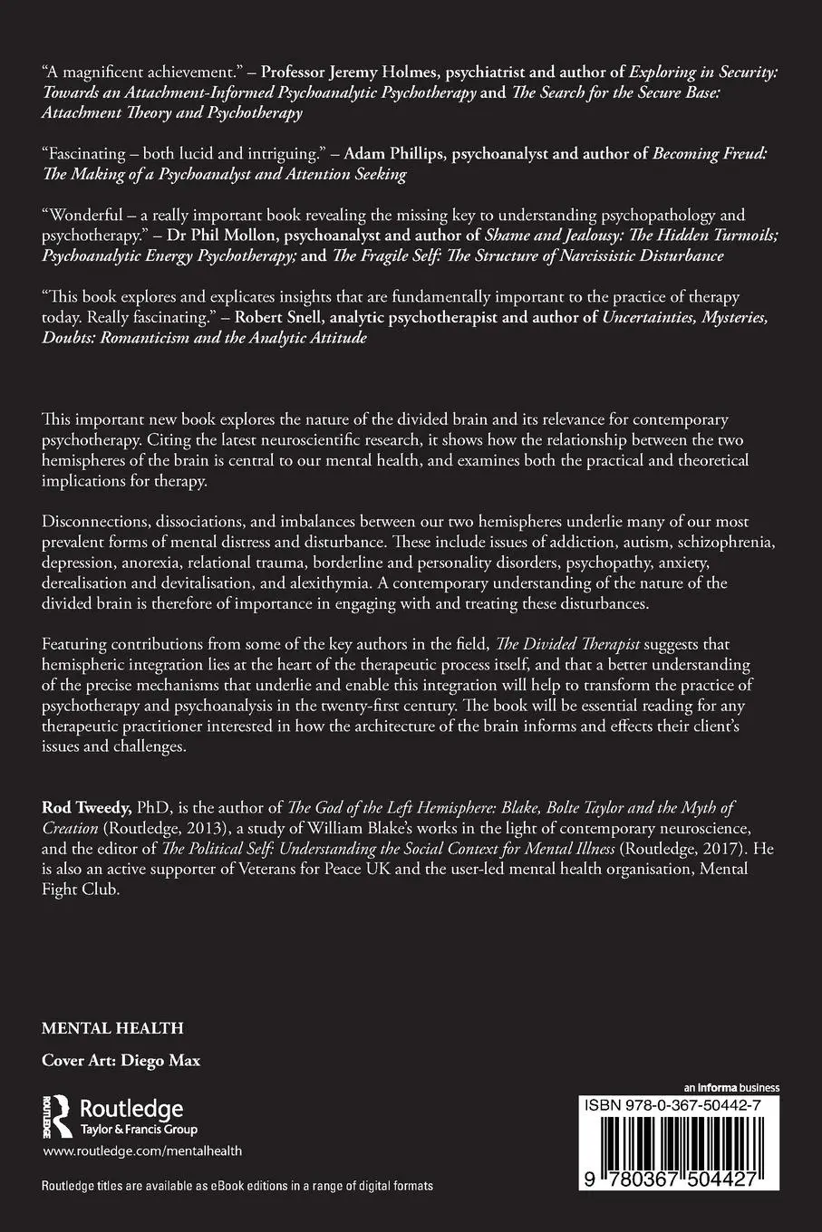 Rückseite: 9780367504427 | The Divided Therapist | Rod Tweedy | Taschenbuch | Englisch | 2020