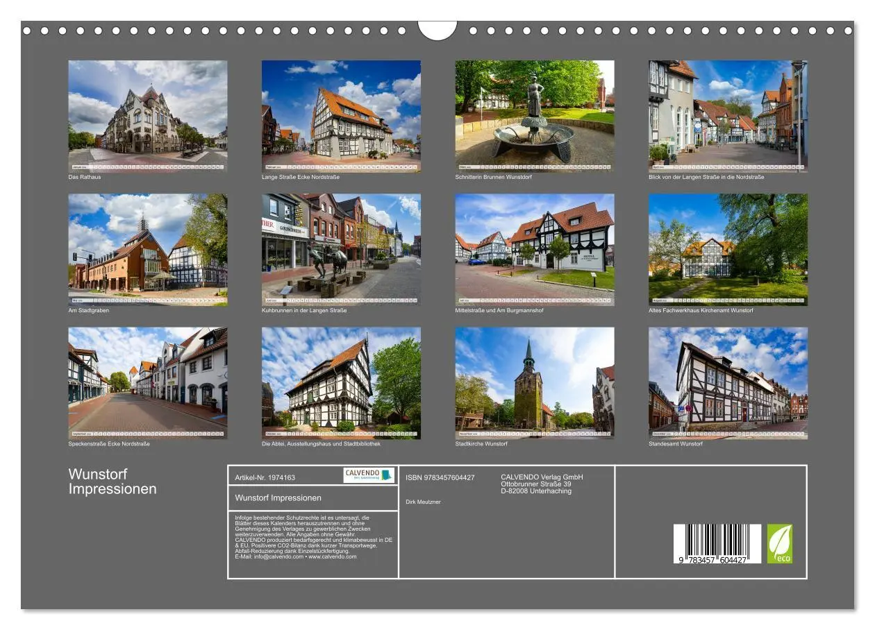 Bild: 9783457604427 | Wunstorf Impressionen (Wandkalender 2026 DIN A3 quer), CALVENDO...