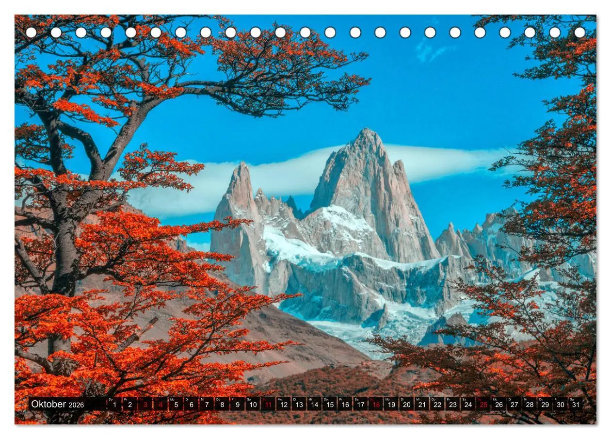 Bild: 9783457774427 | Patagonien und Feuerland (Tischkalender 2026 DIN A5 quer), CALVENDO...