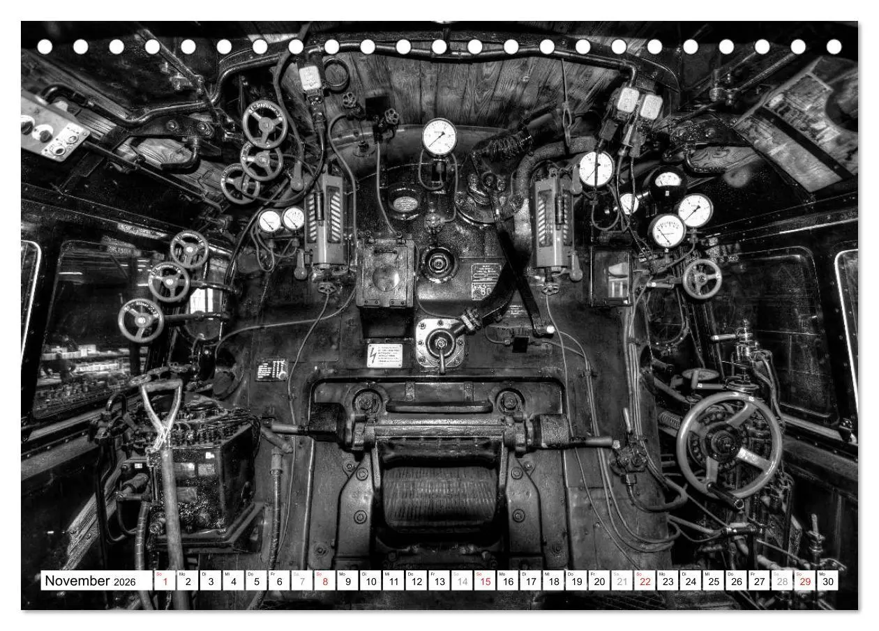 Bild: 9783516004427 | Unter Dampf - Eisenbahnromantik in schwarz-weiß (Tischkalender 2026...