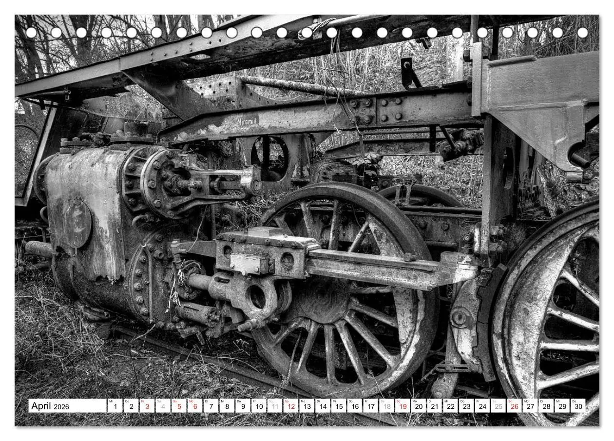 Bild: 9783516004427 | Unter Dampf - Eisenbahnromantik in schwarz-weiß (Tischkalender 2026...