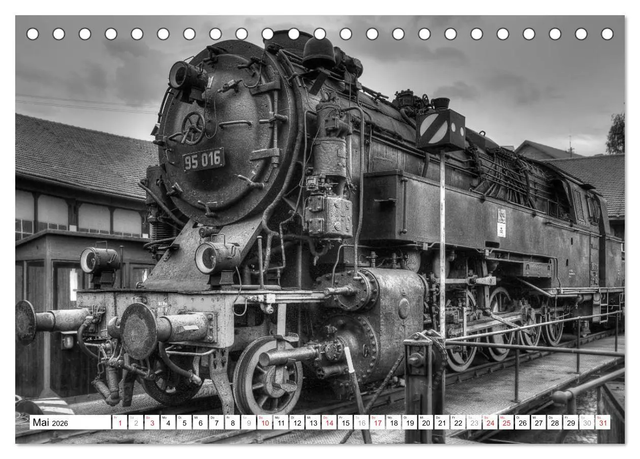 Bild: 9783516004427 | Unter Dampf - Eisenbahnromantik in schwarz-weiß (Tischkalender 2026...