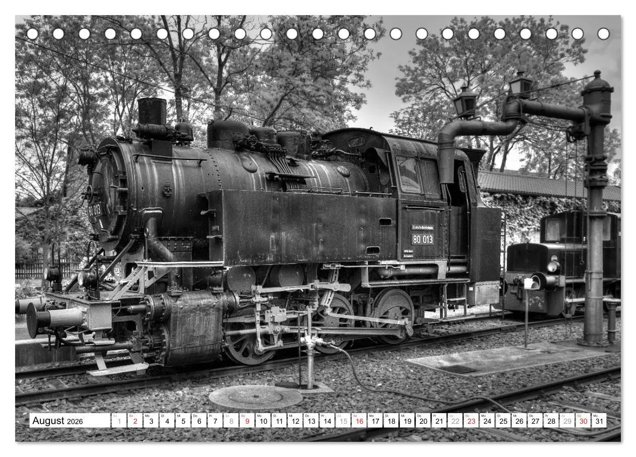 Bild: 9783516004427 | Unter Dampf - Eisenbahnromantik in schwarz-weiß (Tischkalender 2026...