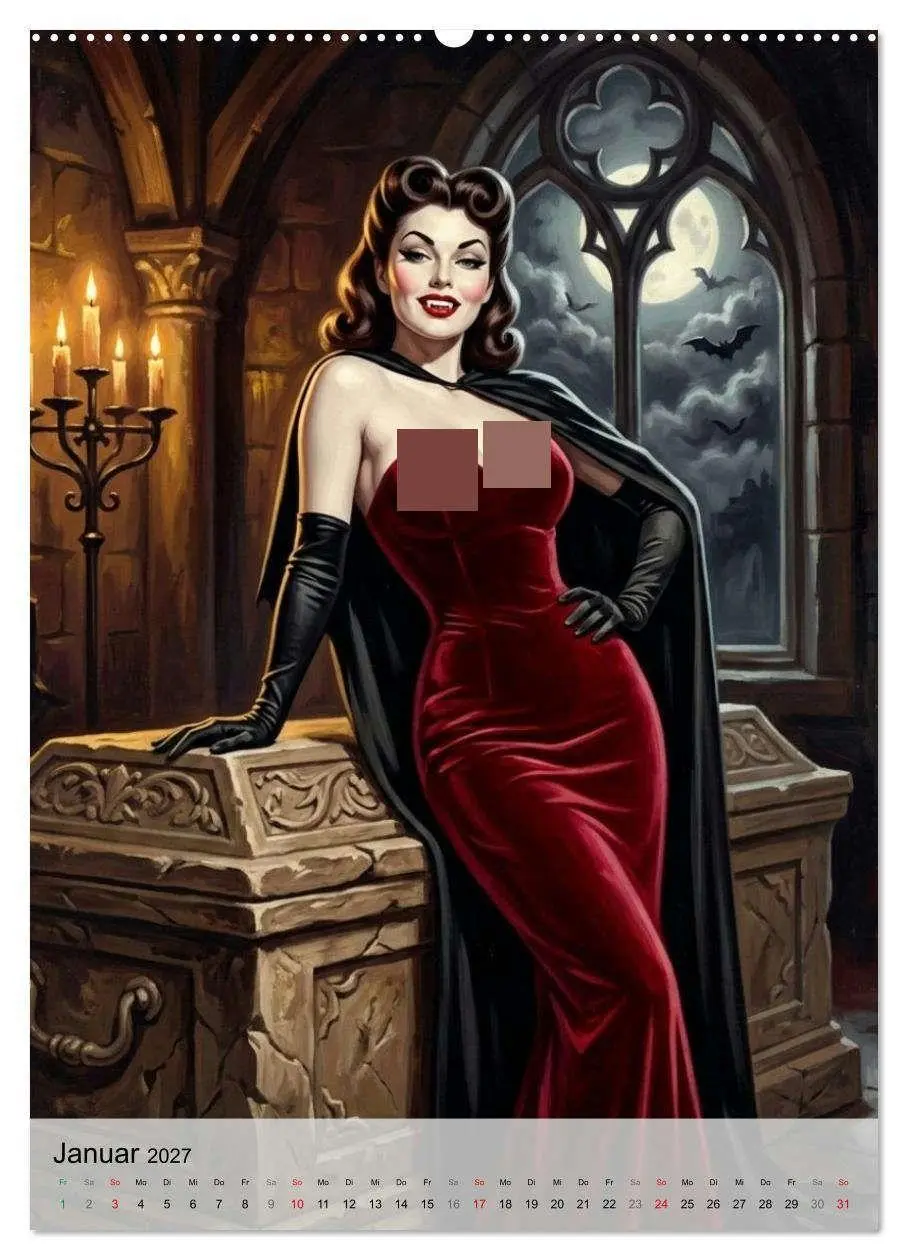 Bild: 9783516794427 | Monster-Girls (Wandkalender 2027 DIN A2 hoch), CALVENDO Monatskalender