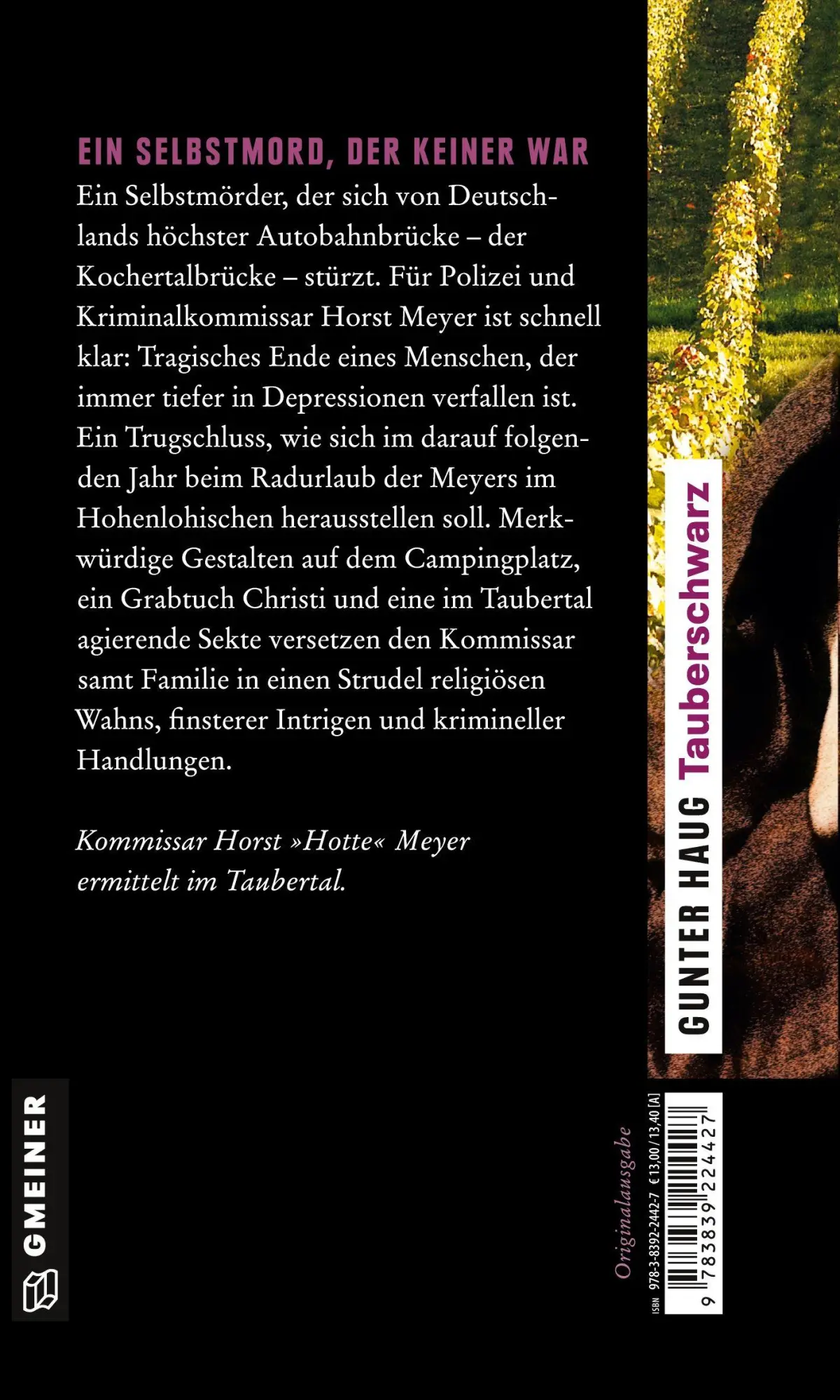 Rückseite: 9783839224427 | Tauberschwarz | Gunter Haug | Taschenbuch | 288 S. | Deutsch | 2019