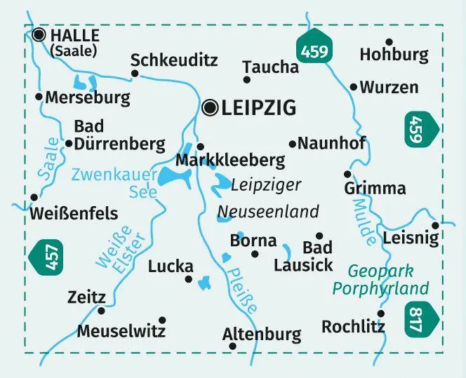 Bild: 9783991214427 | KOMPASS Wanderkarte 818 Leipziger Neuseenland 1:50.000 | (Land-)Karte