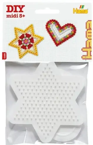 Cover: 28178044527 | Hama 4452 - Stiftplatten für Bügelperlen Midi 5+, Herz/Stern,...