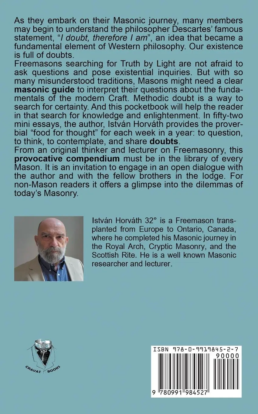 Rückseite: 9780991984527 | Weekly Masonic Doubts | István Horváth | Taschenbuch | Englisch | 2023
