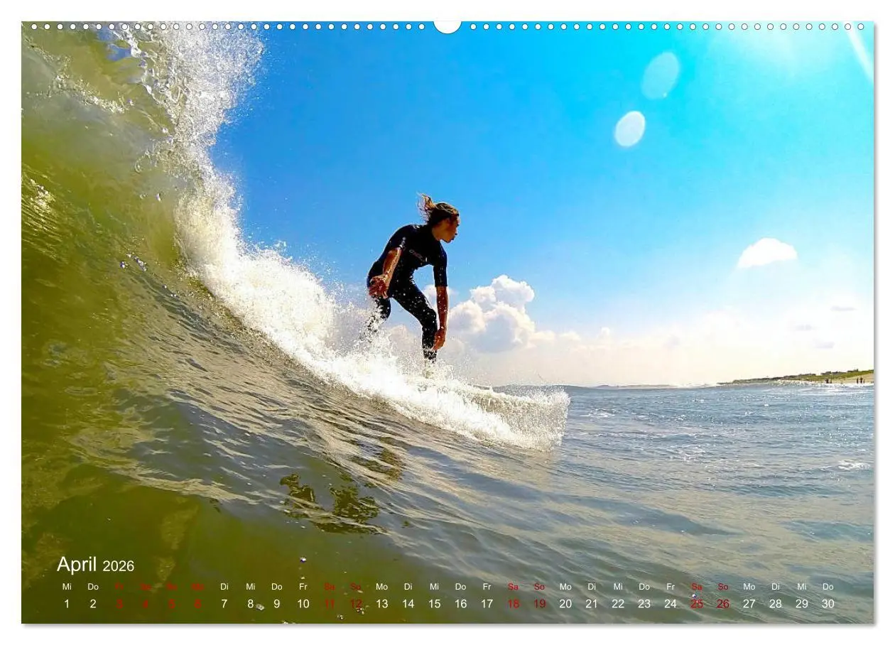 Bild: 9783457834527 | Surfen - die perfekte Welle (Wandkalender 2026 DIN A2 quer),...