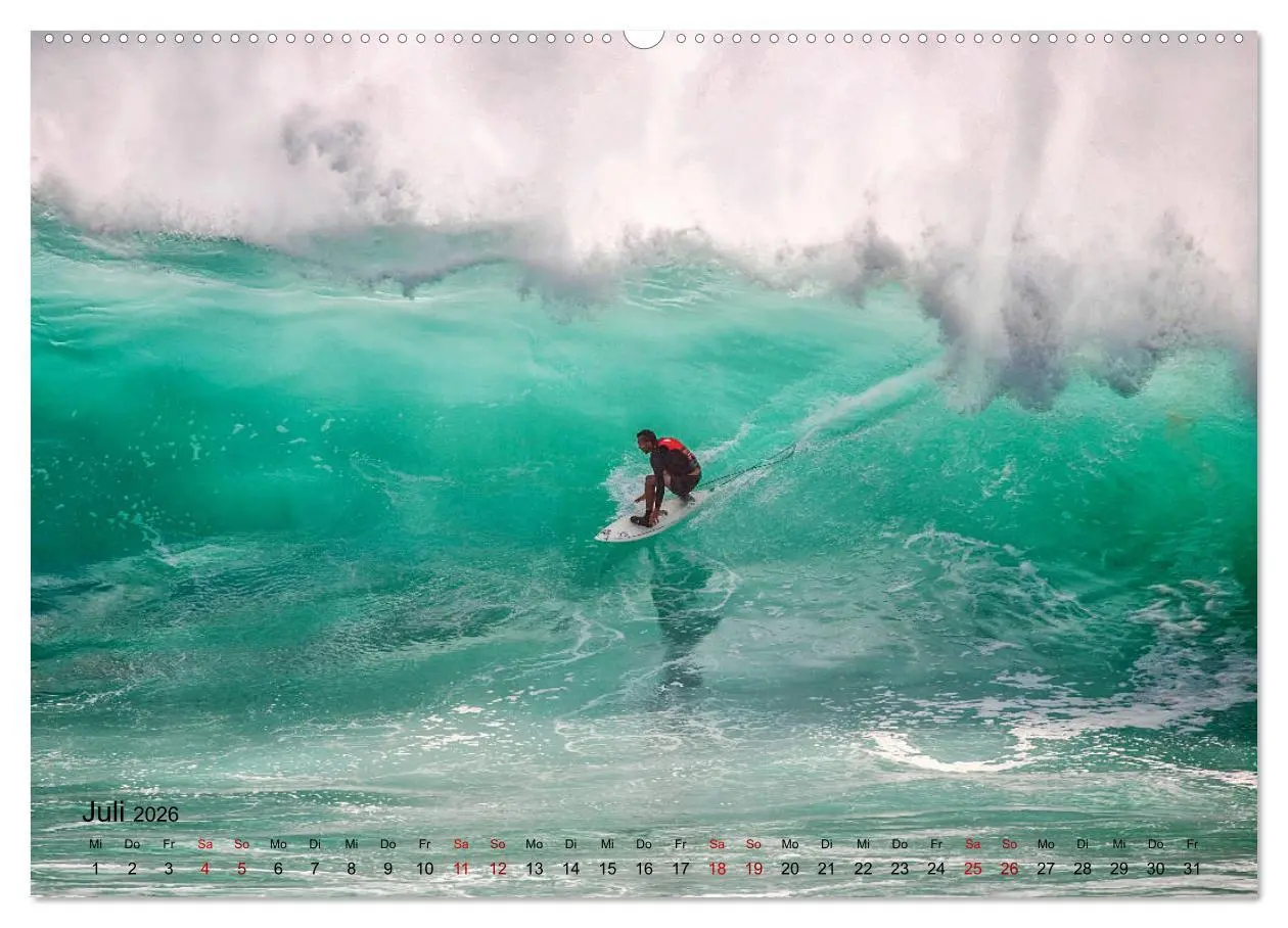 Bild: 9783457834527 | Surfen - die perfekte Welle (Wandkalender 2026 DIN A2 quer),...