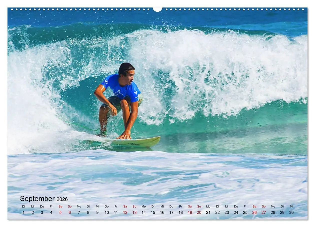 Bild: 9783457834527 | Surfen - die perfekte Welle (Wandkalender 2026 DIN A2 quer),...
