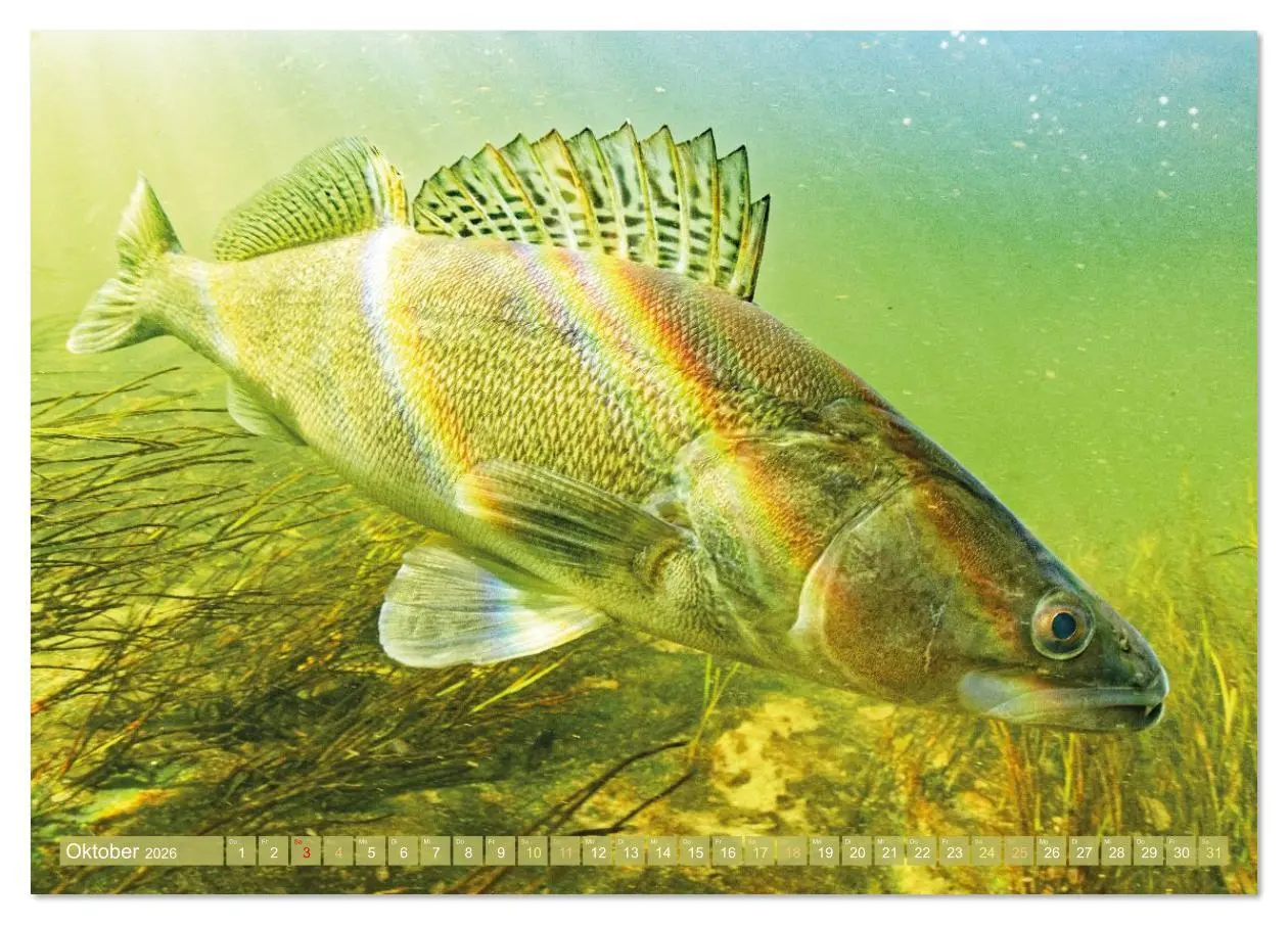 Bild: 9783516614527 | Heimische Fische: Karpfen, Forelle, Hecht (Tischkalender 2026 DIN...