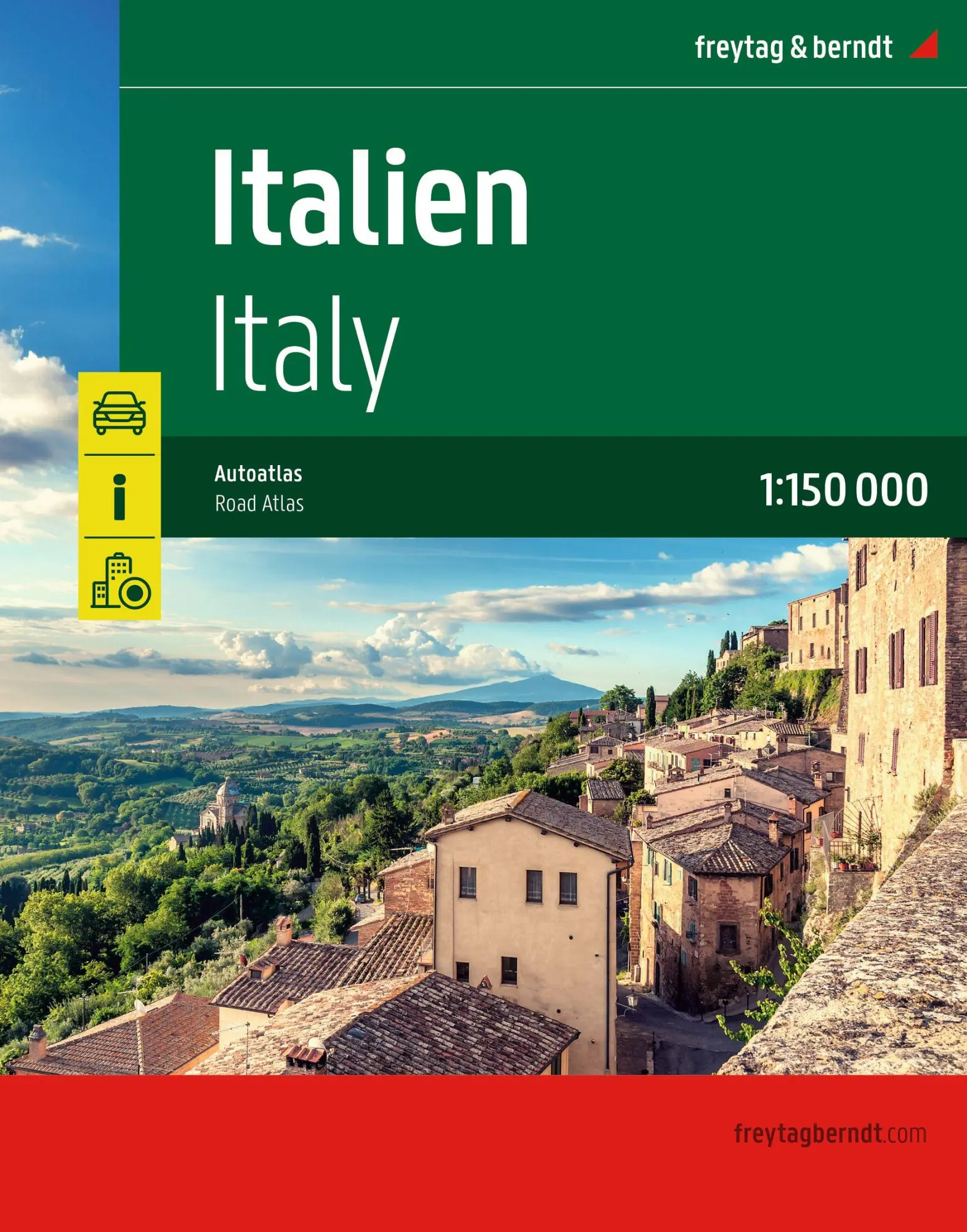 Cover: 9783707924527 | Italien, Autoatlas 1:150.000, freytag &amp; berndt | Freytag &amp; Berndt