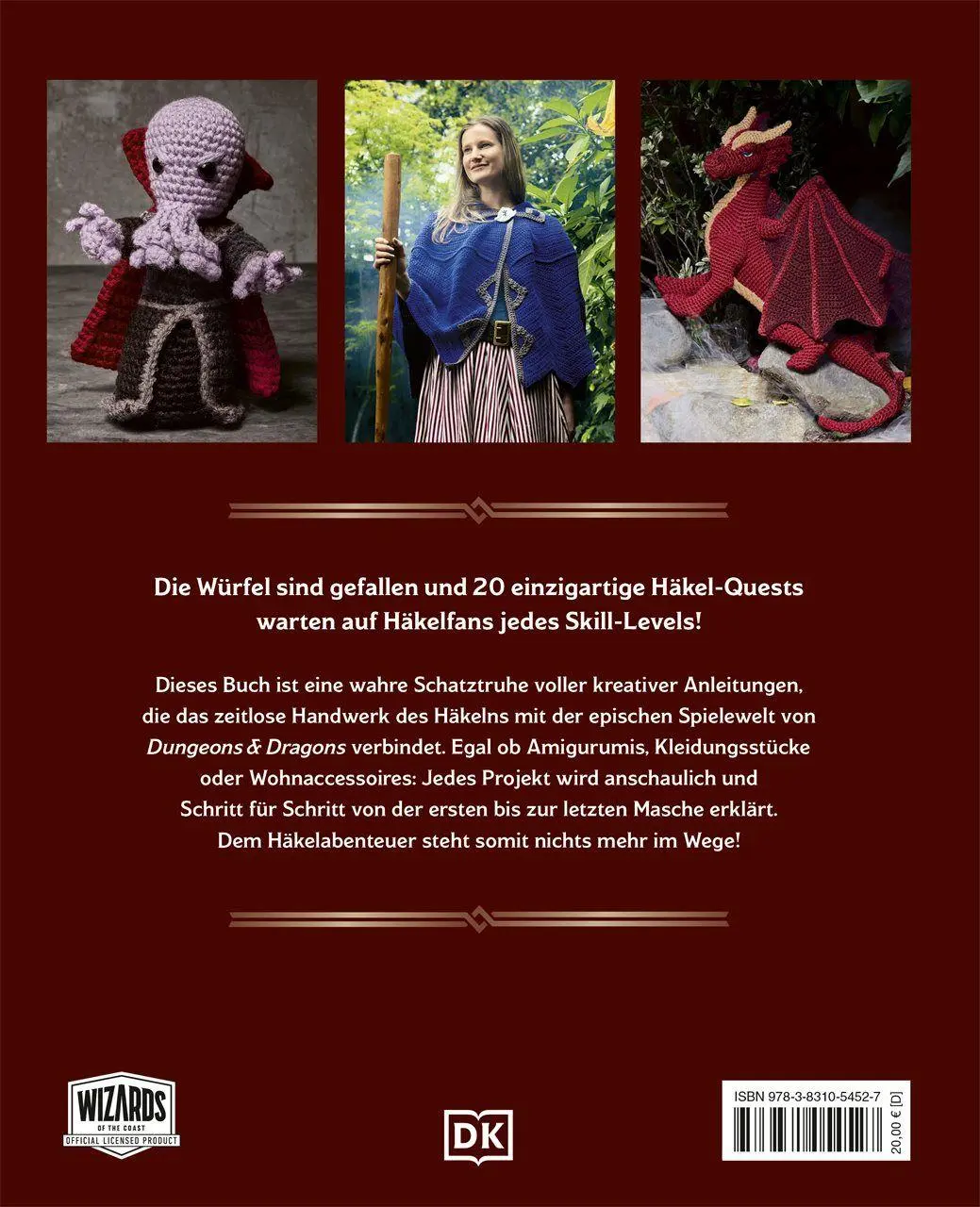 Rückseite: 9783831054527 | Das offizielle Dungeons &amp; Dragons Häkelbuch | Stacy King | Buch | 2026