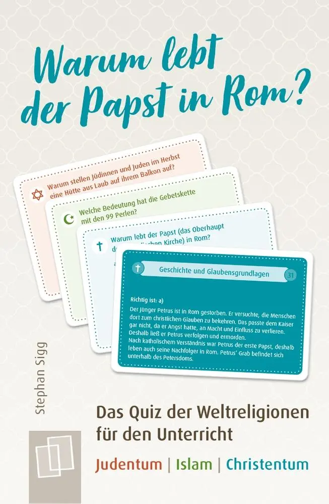 Cover: 9783834644527 | Warum lebt der Papst in Rom? | Stephan Sigg | Spiel | 96 S. | Deutsch