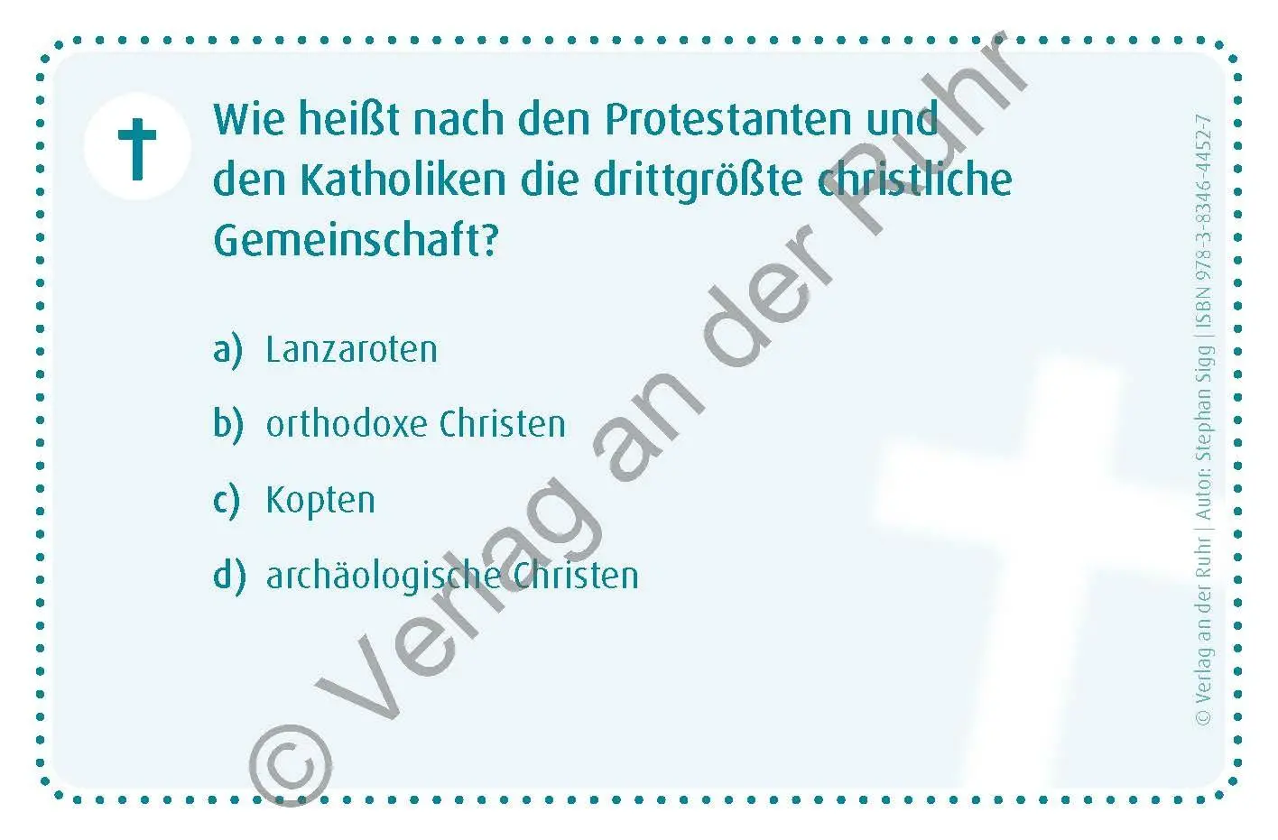 Bild: 9783834644527 | Warum lebt der Papst in Rom? | Stephan Sigg | Spiel | 96 S. | Deutsch