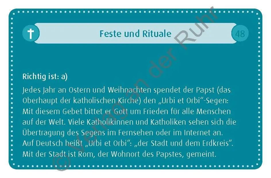 Bild: 9783834644527 | Warum lebt der Papst in Rom? | Stephan Sigg | Spiel | 96 S. | Deutsch