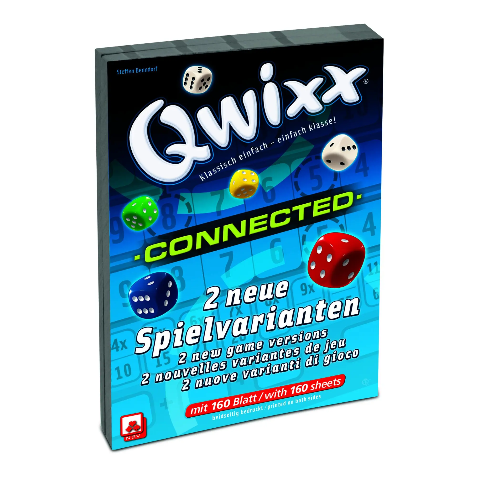 Cover: 4012426884627 | QWIXX Connected - Zusatzblöcke (XL) | Verlag | Spiel | 2 Bde/Tle