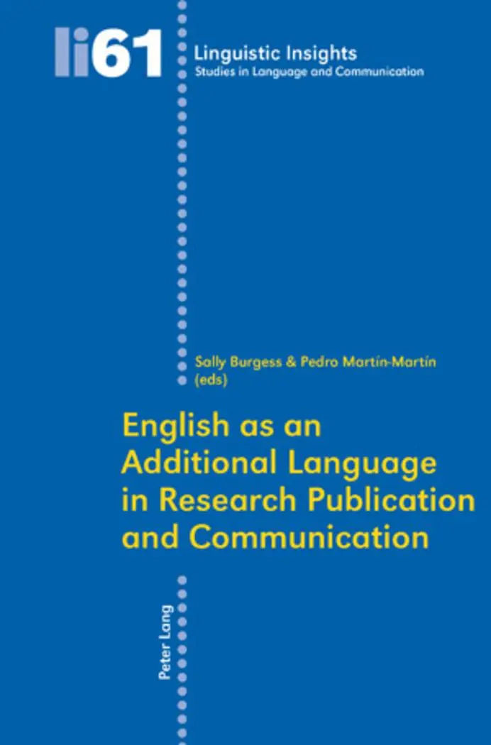 English as an Additional Language in Research Publication and Communication   Linguistic Insights Bd61 Kartoniert (TB)