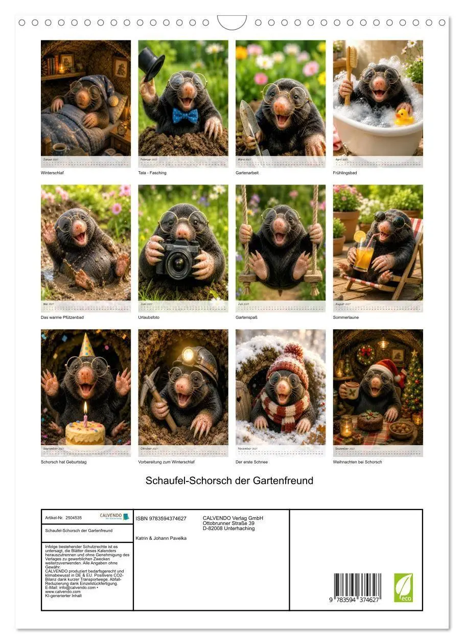Bild: 9783594374627 | Schaufel-Schorsch der Gartenfreund (Wandkalender 2027 DIN A3 hoch),...