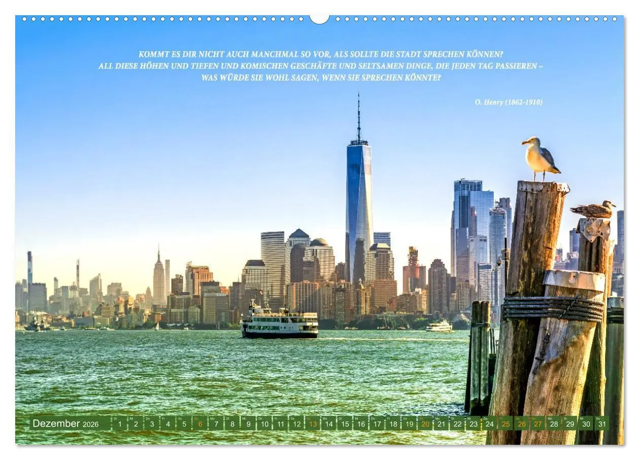 Bild: 9783457294727 | New York Ansichten - Literaturkalender (hochwertiger Premium...