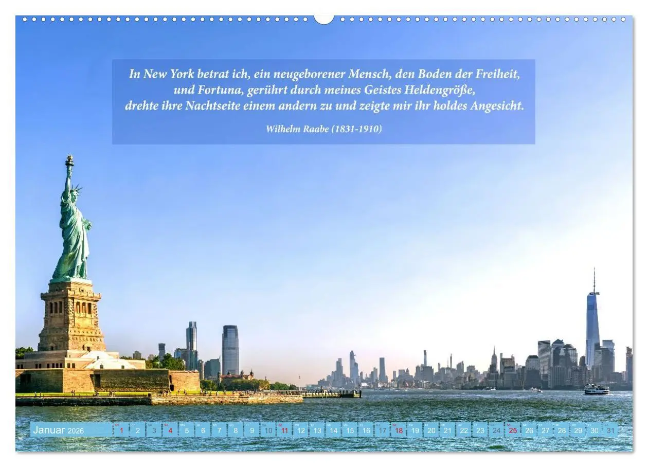 Bild: 9783457294727 | New York Ansichten - Literaturkalender (hochwertiger Premium...