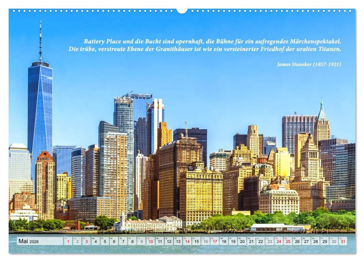 Bild: 9783457294727 | New York Ansichten - Literaturkalender (hochwertiger Premium...