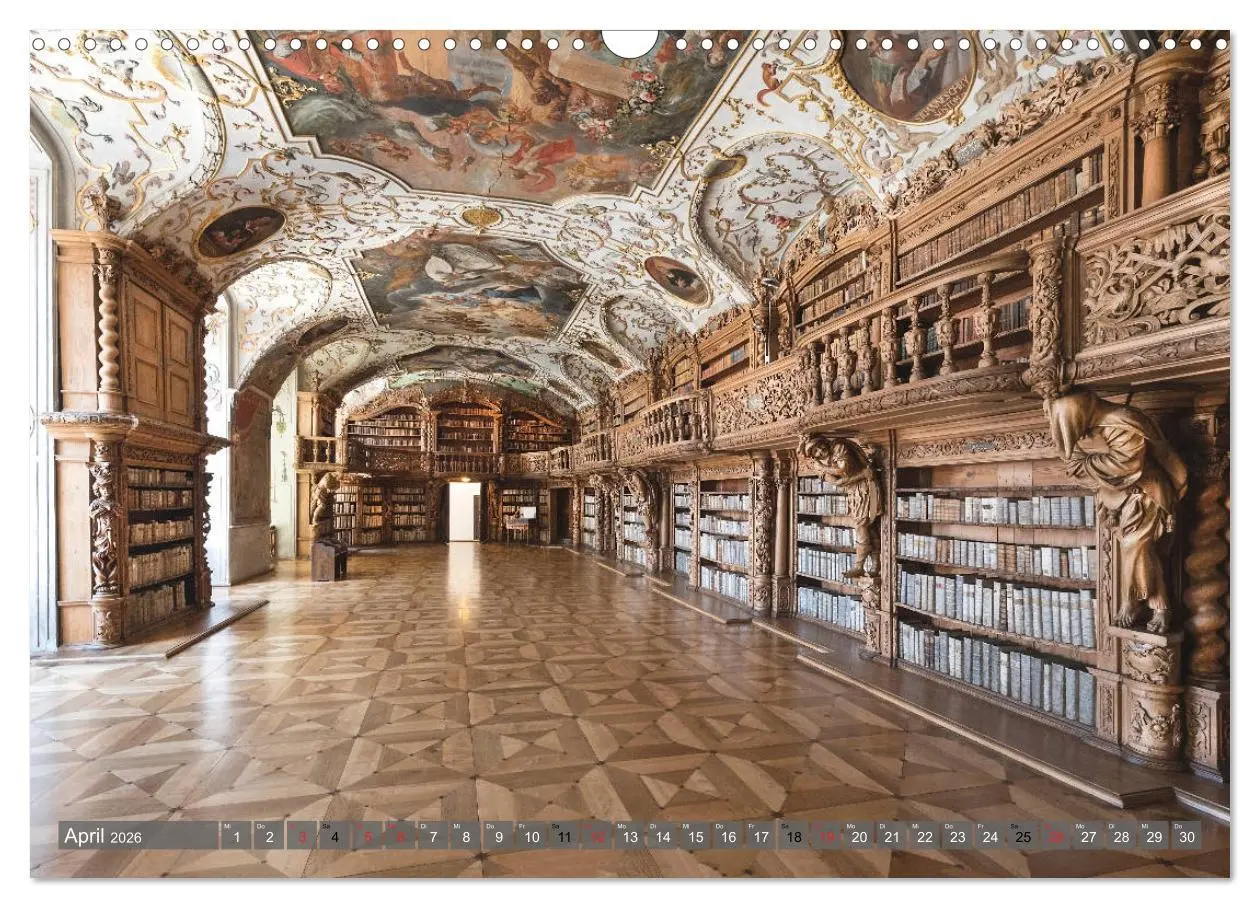Bild: 9783457744727 | Kloster Waldsassen Stiftsbibliothek (Wandkalender 2026 DIN A3...