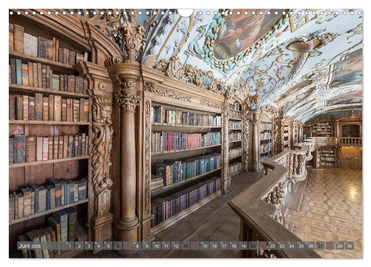 Bild: 9783457744727 | Kloster Waldsassen Stiftsbibliothek (Wandkalender 2026 DIN A3...