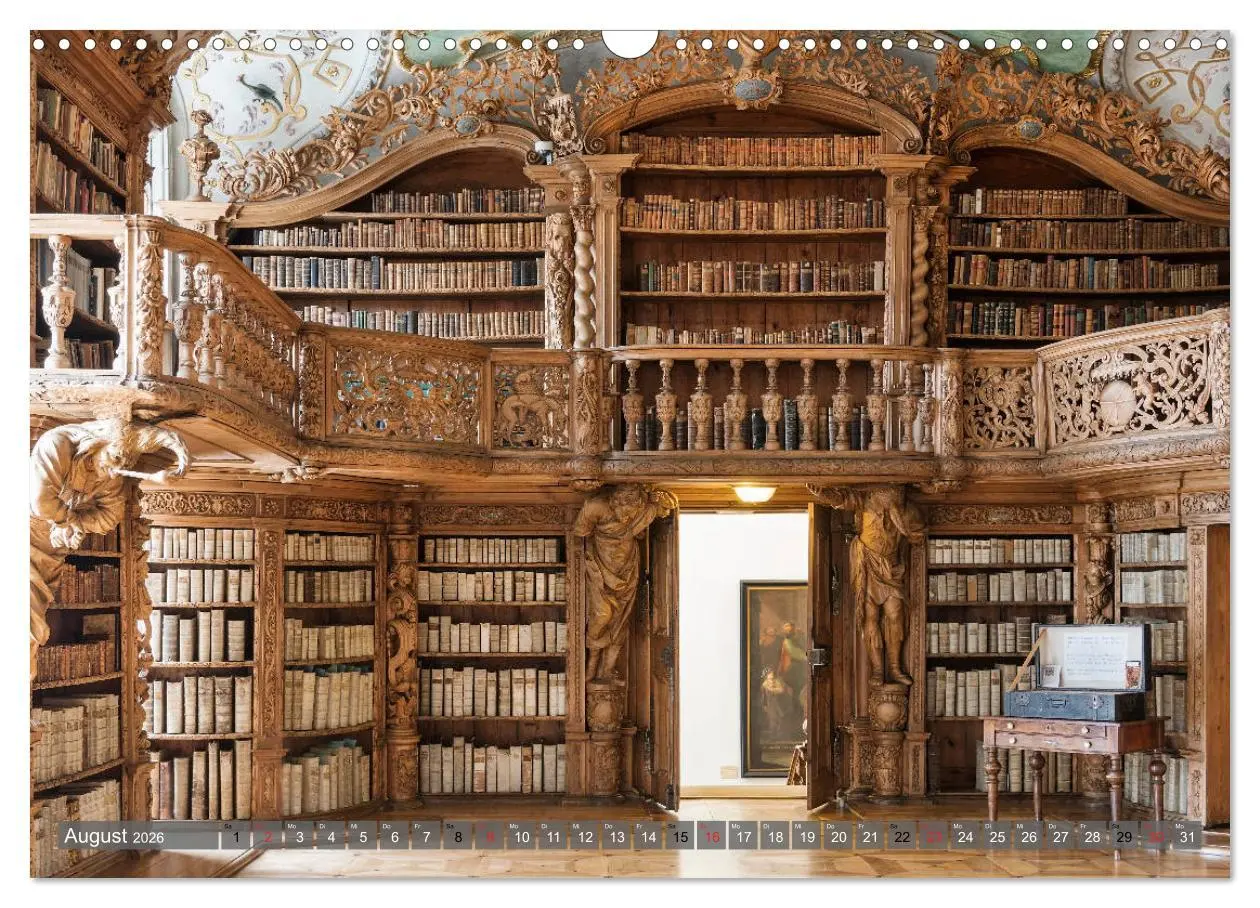 Bild: 9783457744727 | Kloster Waldsassen Stiftsbibliothek (Wandkalender 2026 DIN A3...