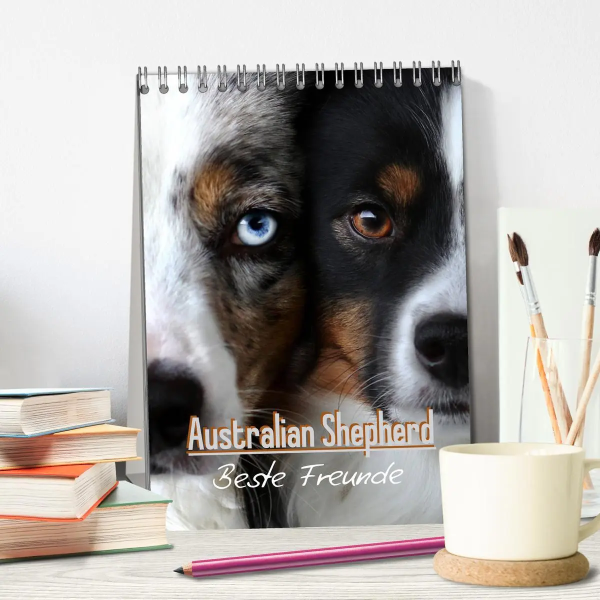 Bild: 9783516384727 | Australian Shepherd - Beste Freunde (Tischkalender 2026 DIN A5...