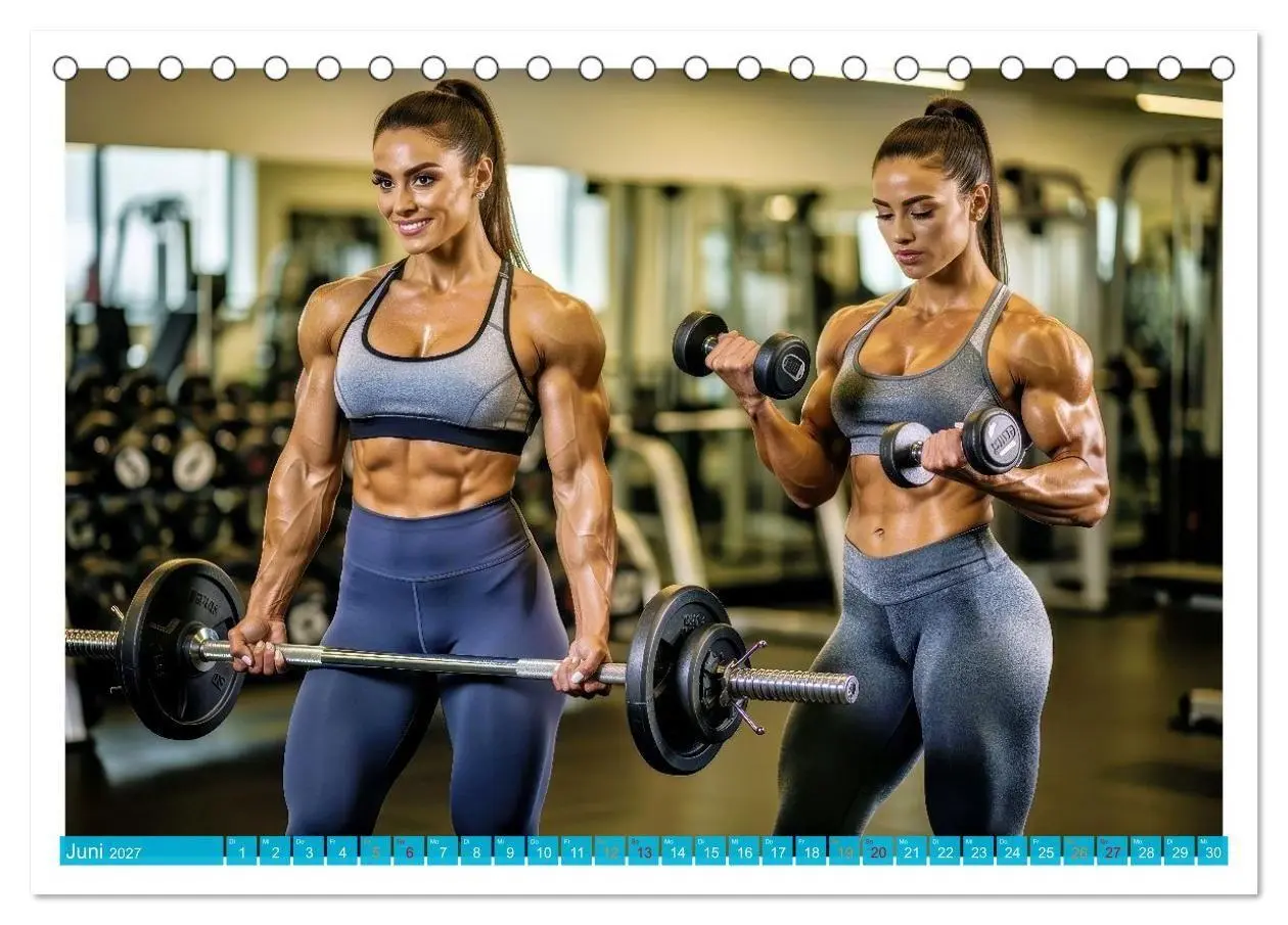 Bild: 9783516764727 | Sexy Girls - Body Building (Tischkalender 2027 DIN A5 quer),...