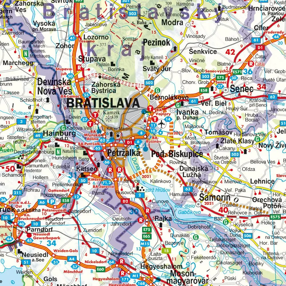 Bild: 9783707904727 | Slowakische Republik 1 : 400 000. Autokarte | (Land-)Karte | Deutsch