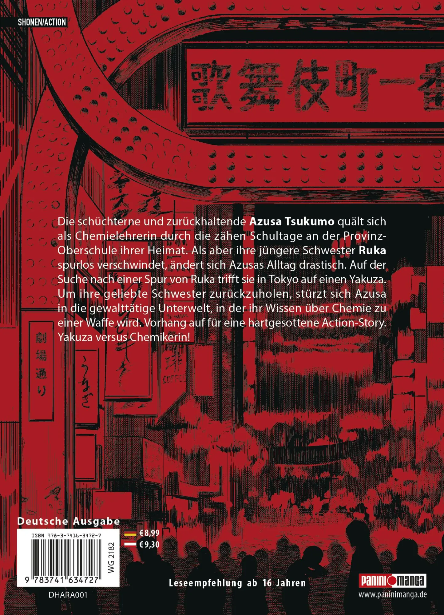 Rückseite: 9783741634727 | Harahara Sensei - Die tickende Zeitbombe 01 | Yanagi Takakuchi | Buch