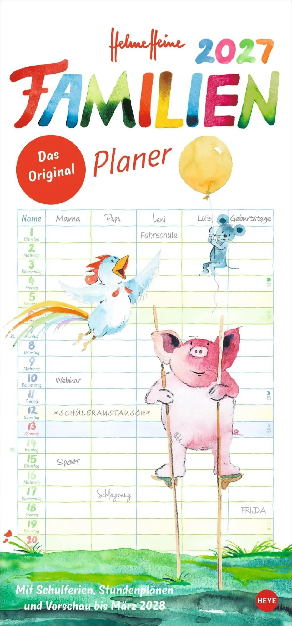 Cover: 9783756414727 | Helme Heine: Familienplaner 2027 | Helme Heine | Kalender | 15 S.