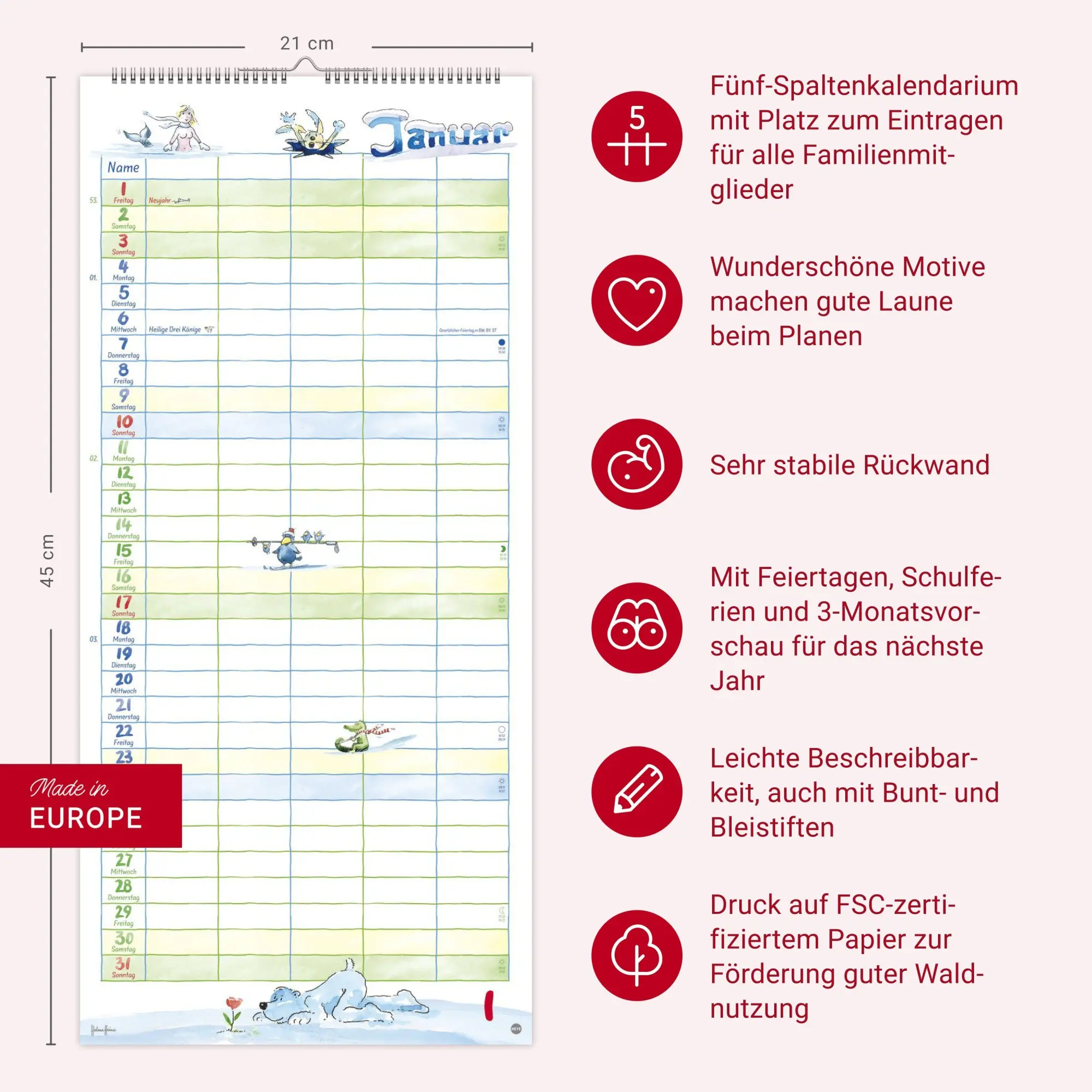 Bild: 9783756414727 | Helme Heine: Familienplaner 2027 | Helme Heine | Kalender | 15 S.
