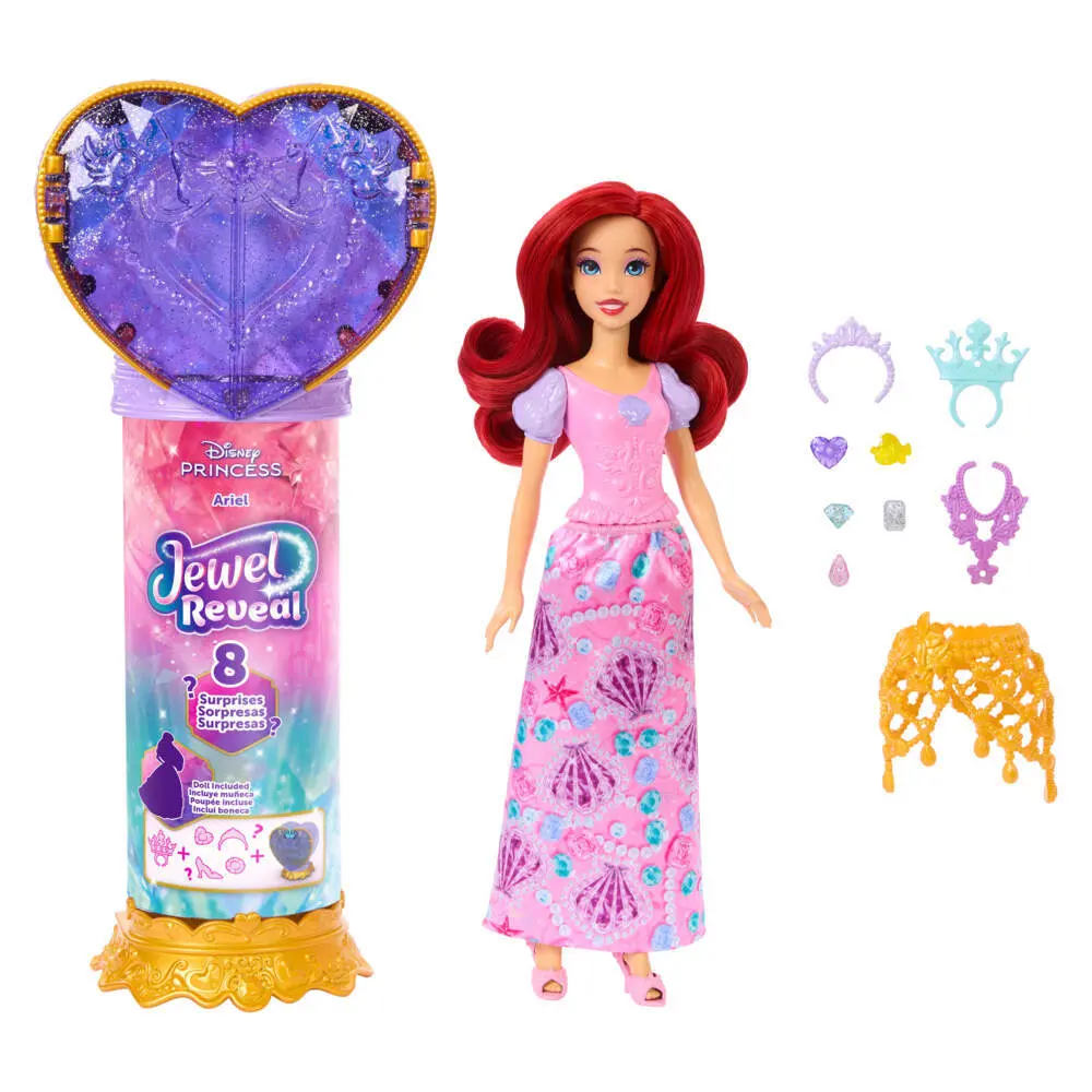 Bild: 194735334827 | Disney Prinzessin Juwel Reveal Arielle Puppe | Hülse im Karton | JHL49