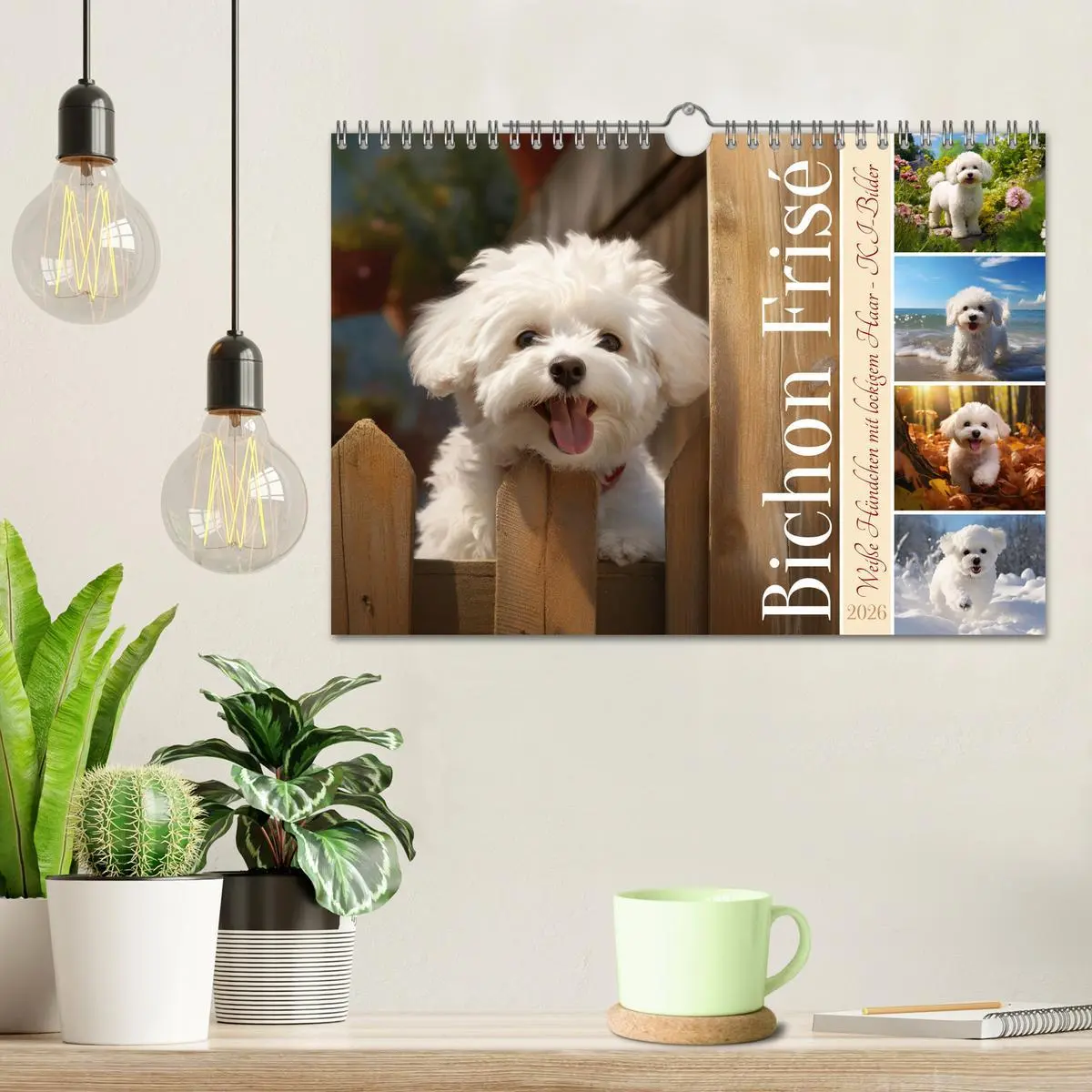 Bild: 9783457354827 | Bichon frisé, weiße Hündchen mit lockigem Haar (Wandkalender 2026...