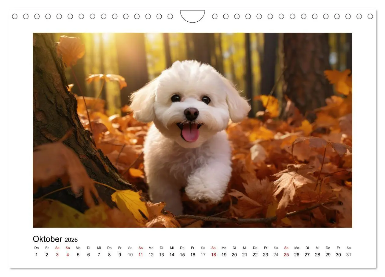 Bild: 9783457354827 | Bichon frisé, weiße Hündchen mit lockigem Haar (Wandkalender 2026...