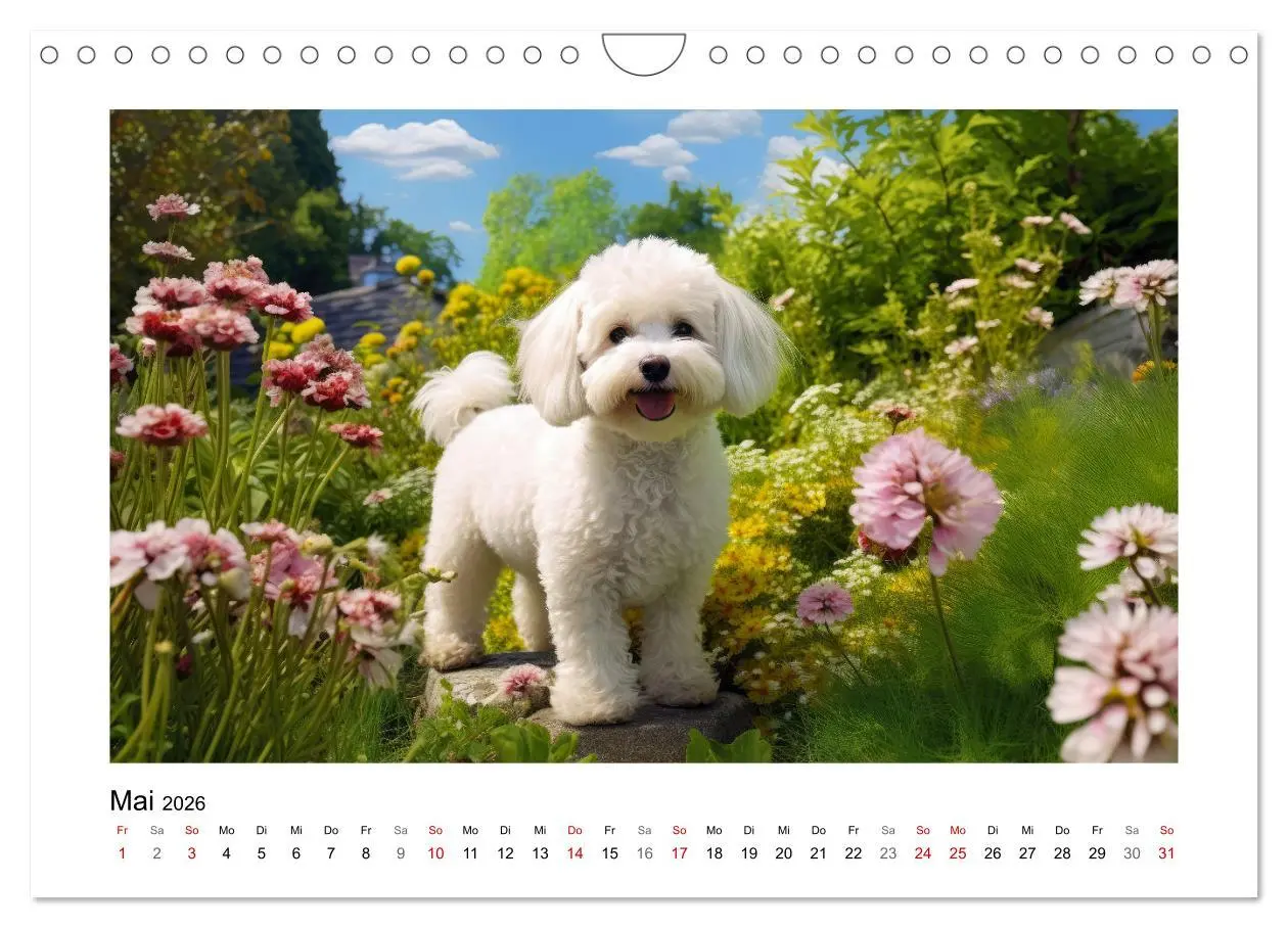 Bild: 9783457354827 | Bichon frisé, weiße Hündchen mit lockigem Haar (Wandkalender 2026...