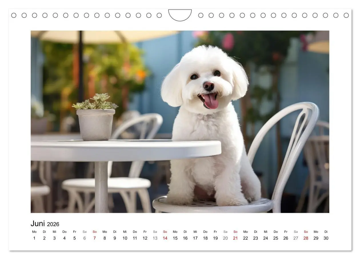 Bild: 9783457354827 | Bichon frisé, weiße Hündchen mit lockigem Haar (Wandkalender 2026...